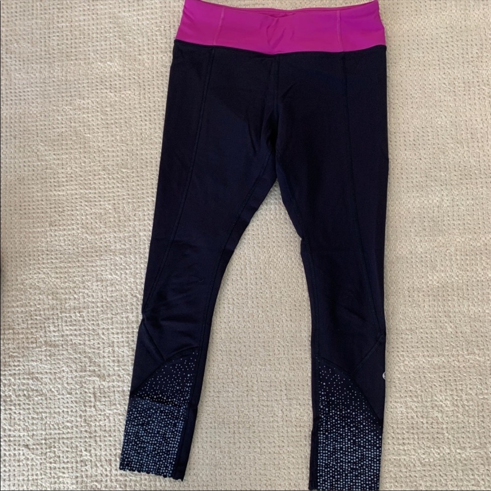 Lululemon Tight Stuff Pant with Reflective dots